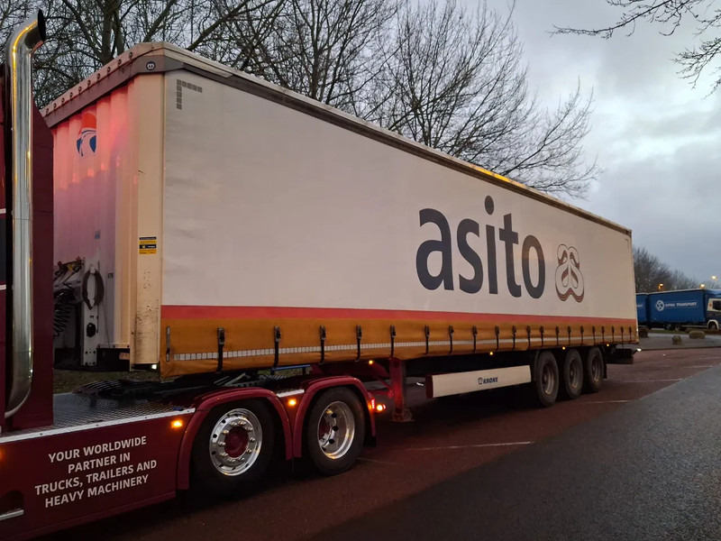 Krone SD - 3 AXLE + ALU BORDEN + SLIDING ROOF - Curtainsider semi-trailer: picture 1 Krone SD - 3 AXLE + ALU BORDEN + SLIDING ROOF - Curtainsider semi-trailer: picture 1
