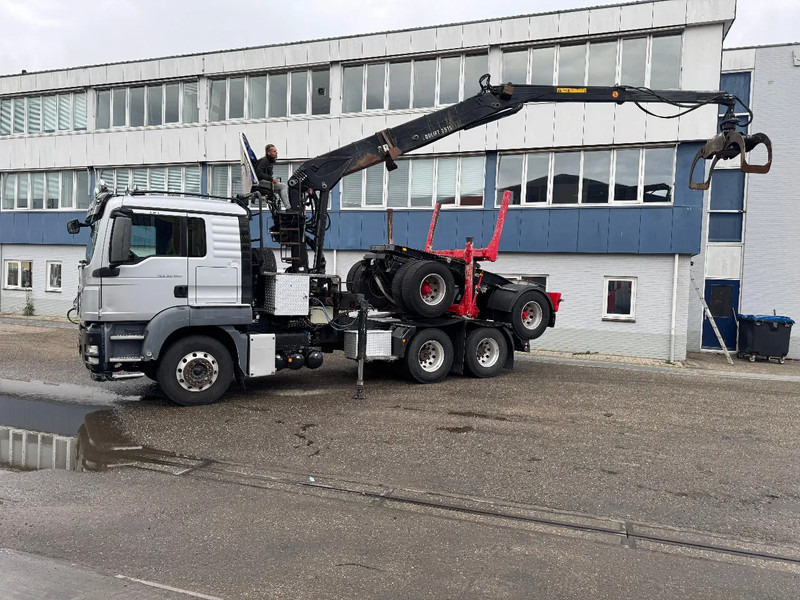 MAN TGS 33.480 6X4 + HIAB 251S.82 + TRAILER 2 AXLE KRAEMER - Logging truck, Crane truck: picture 2 MAN TGS 33.480 6X4 + HIAB 251S.82 + TRAILER 2 AXLE KRAEMER - Logging truck, Crane truck: picture 2