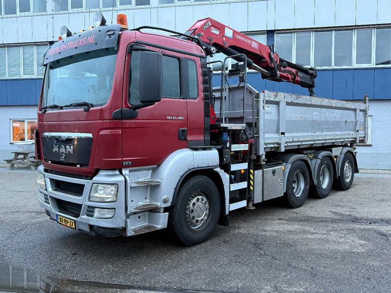 Tipper, Crane truck MAN TGS 35.480 8X4 + HMF 2420-K3 REMOTE + TIPPER: picture 8 Tipper, Crane truck MAN TGS 35.480 8X4 + HMF 2420-K3 REMOTE + TIPPER: picture 8