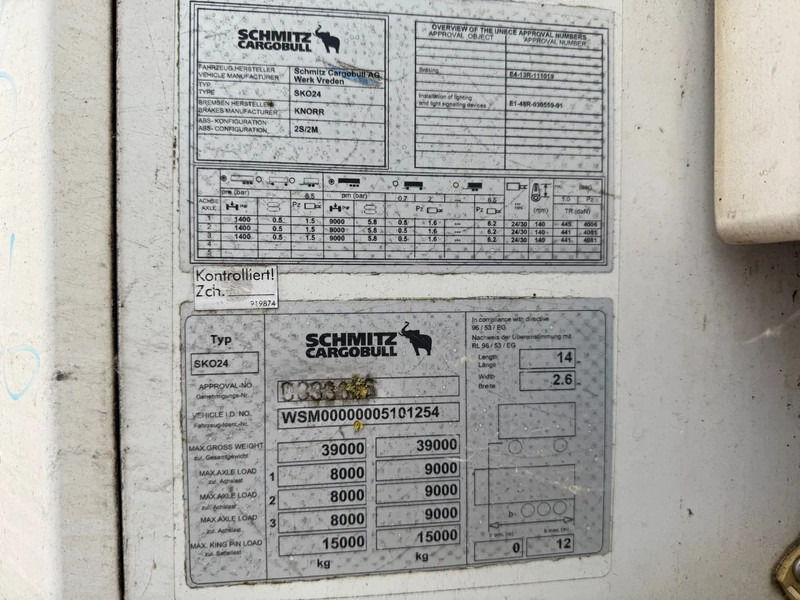 Schmitz Cargobull Schmitz Cargobull PRICES FROM €6950 TO €8950,- 40 X CARRIER 1850 MT D/E SAF AXELS - Refrigerator semi-trailer: picture 2 Schmitz Cargobull Schmitz Cargobull PRICES FROM €6950 TO €8950,- 40 X CARRIER 1850 MT D/E SAF AXELS - Refrigerator semi-trailer: picture 2