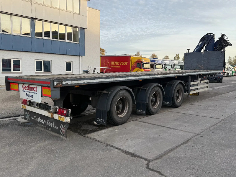 TURBO'S HOET 3 AXLE + AMCO-VEBA V929 6S CRANE + REMOTE - Dropside/ Flatbed semi-trailer: picture 3 TURBO'S HOET 3 AXLE + AMCO-VEBA V929 6S CRANE + REMOTE - Dropside/ Flatbed semi-trailer: picture 3