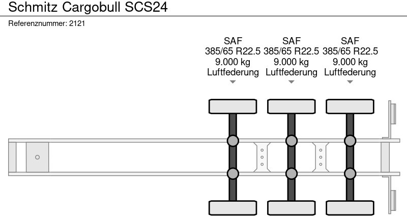 Dropside/ Flatbed semi-trailer Schmitz Cargobull SCS24: picture 15