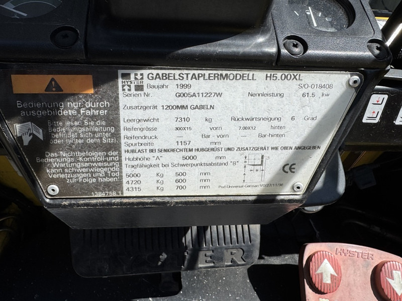 Diesel forklift Hyster H5.00XL: picture 15
