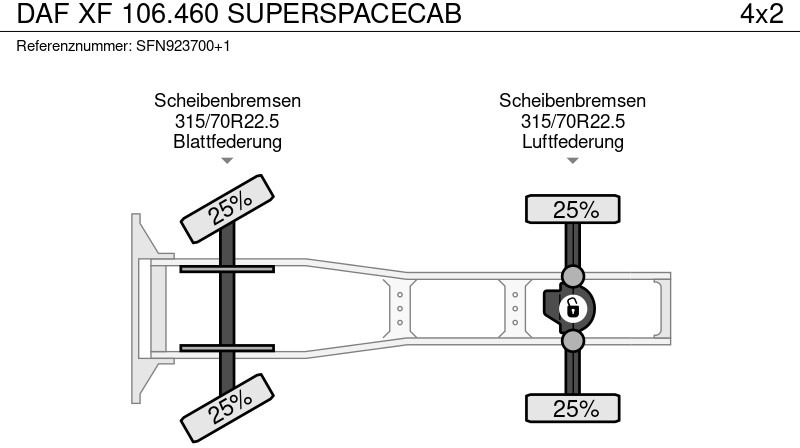 Tractor truck DAF XF 106.460 SUPERSPACECAB: picture 15