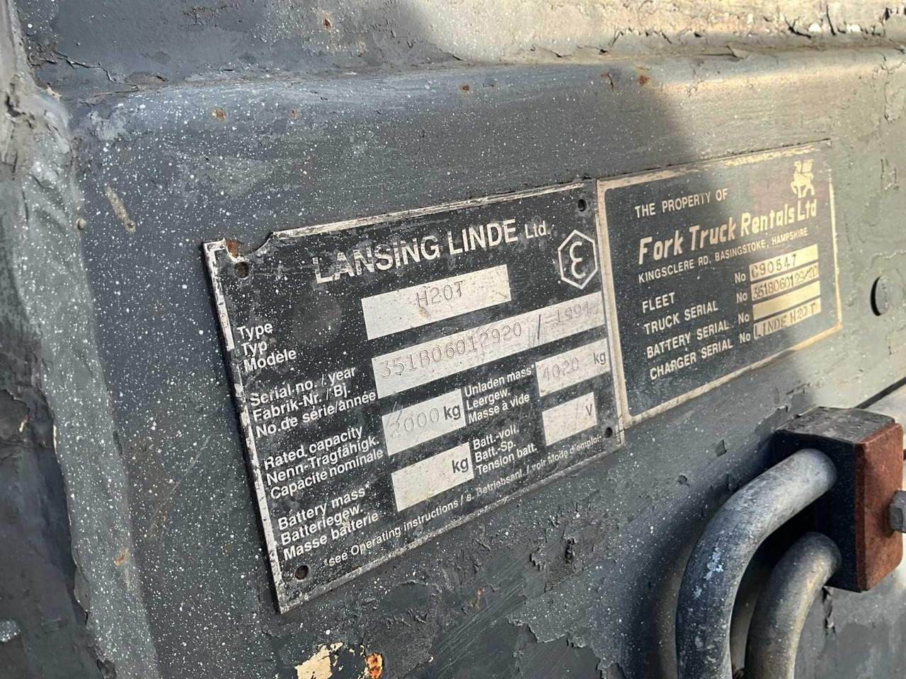 Forklift 1991 LINDE H20T FORKLIFT: picture 19