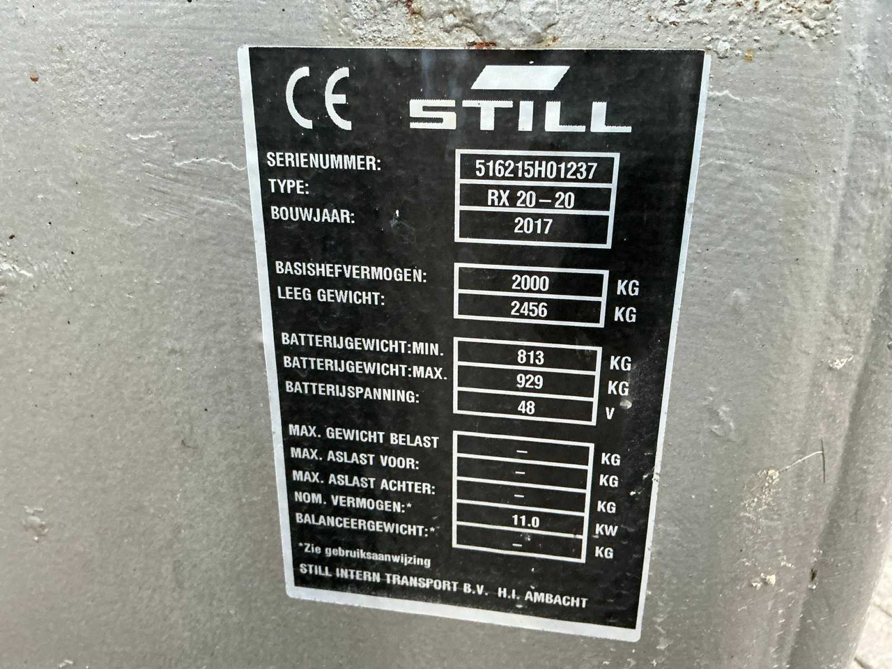 Forklift 1991 STILL RX-20-20 FORKLIFT: picture 17