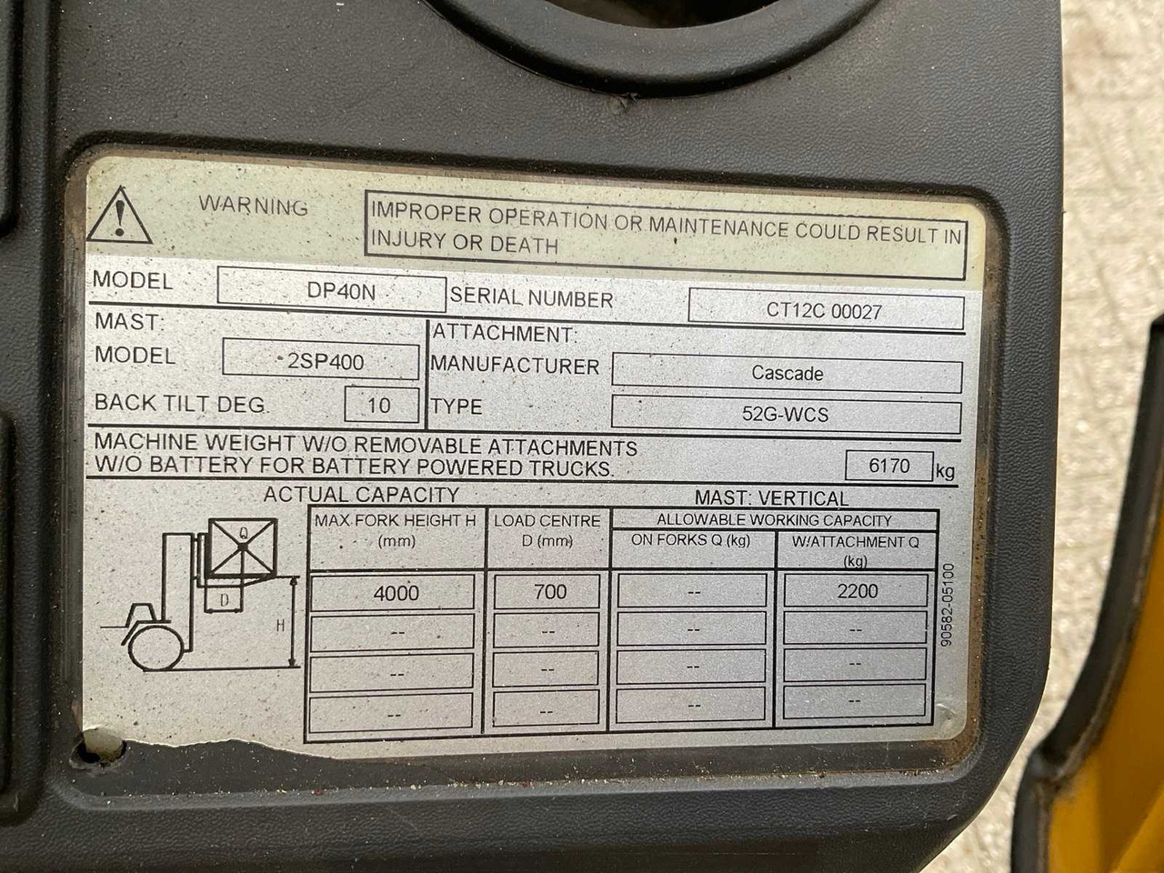 Forklift 2013 CATERPILLAR DP40N FORKLIFT: picture 15