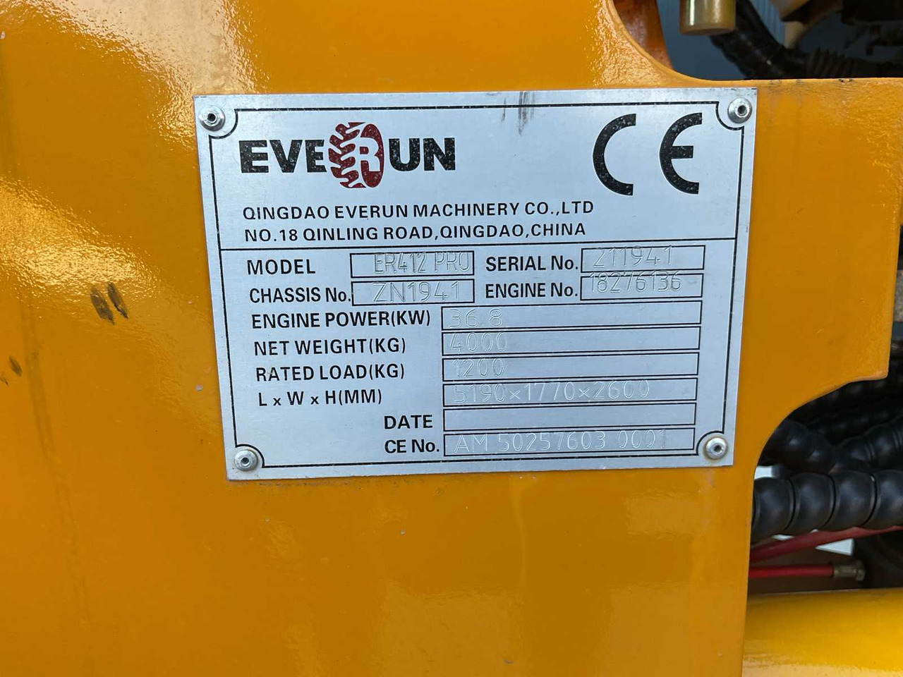 Evernote ER412PRO - Wheel loader: picture 4 Evernote ER412PRO - Wheel loader: picture 4