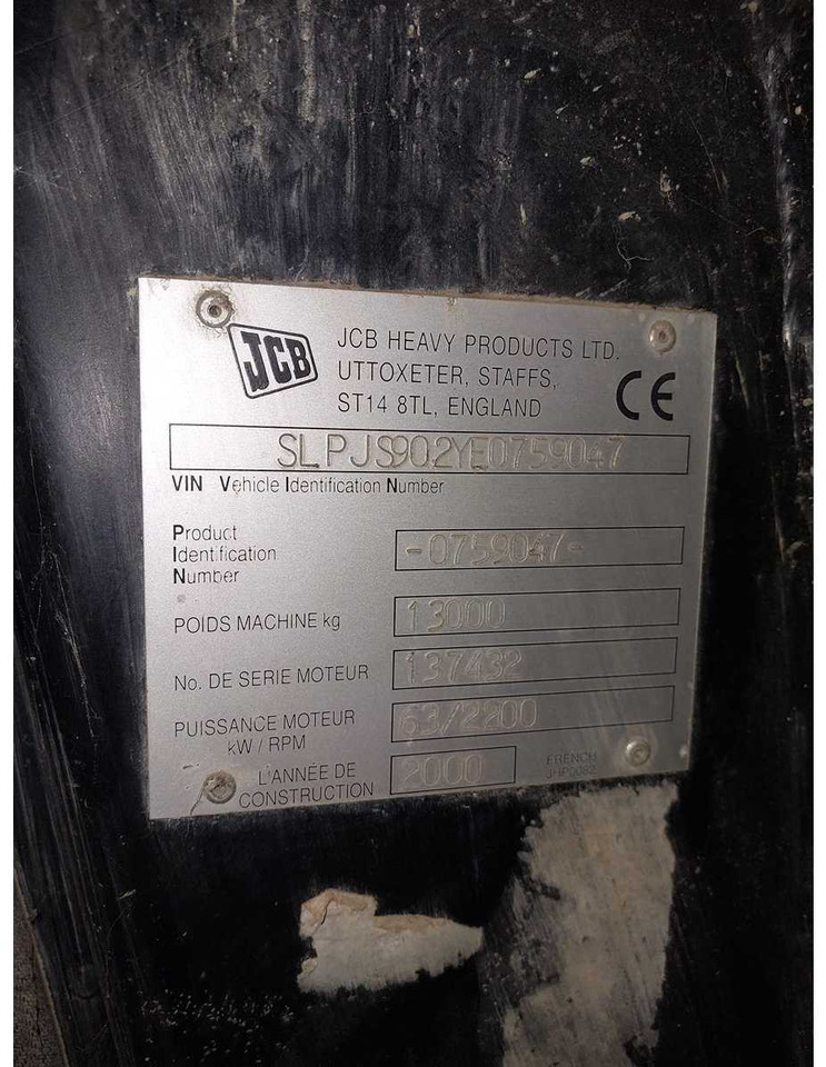 JCB - 2000 - JS130 - CRAWLER EXCAVATOR - Excavator: picture 5 JCB - 2000 - JS130 - CRAWLER EXCAVATOR - Excavator: picture 5