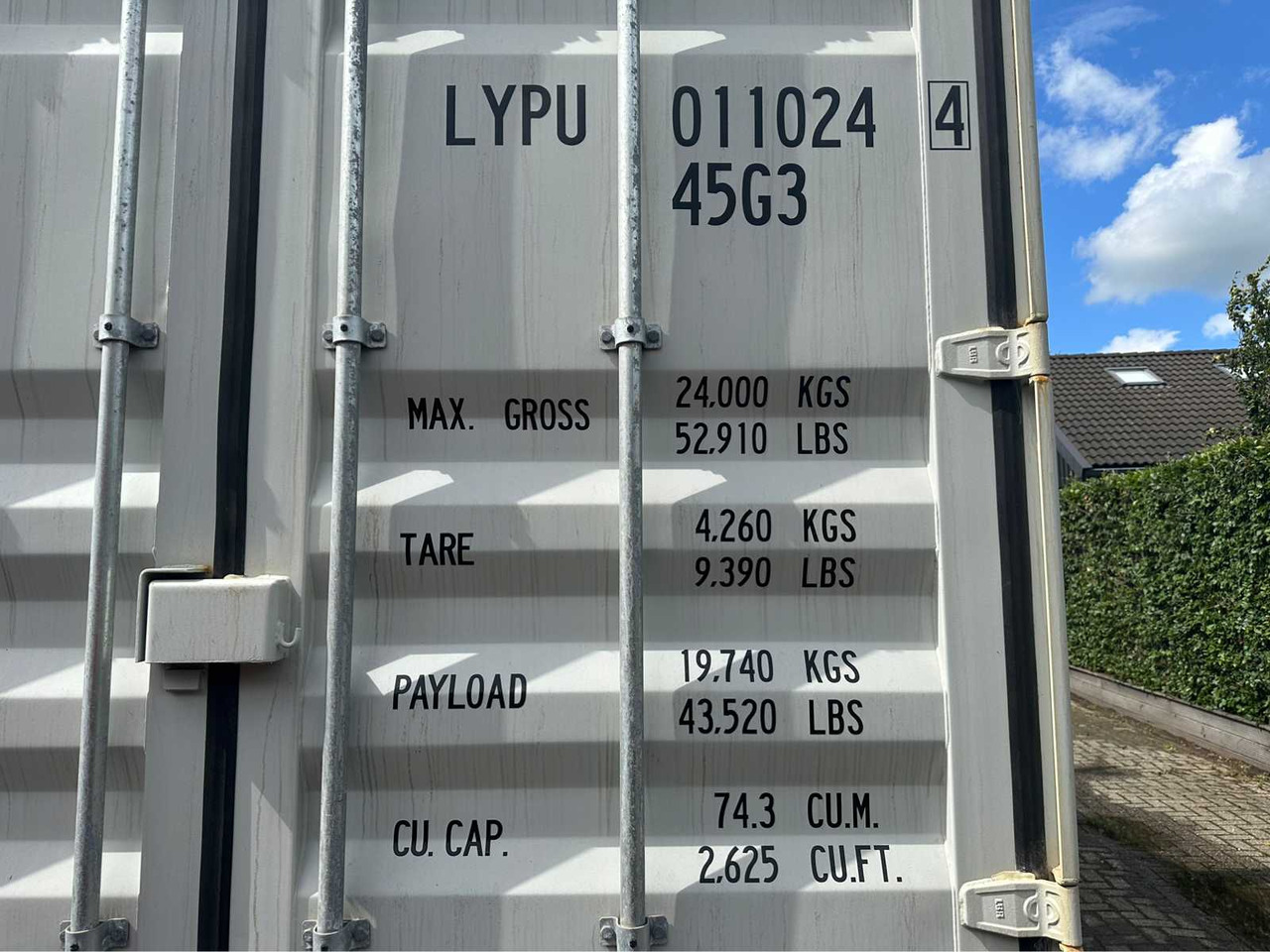 Shipping container LYPU 40 ft High Cube: picture 11