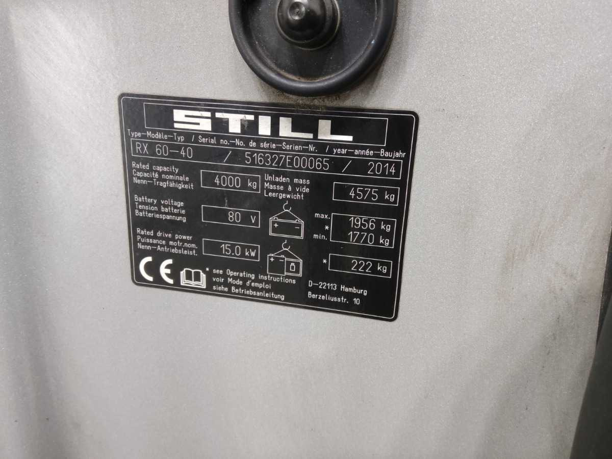STILL RX60-40 FORKLIFT - Forklift: picture 5 STILL RX60-40 FORKLIFT - Forklift: picture 5