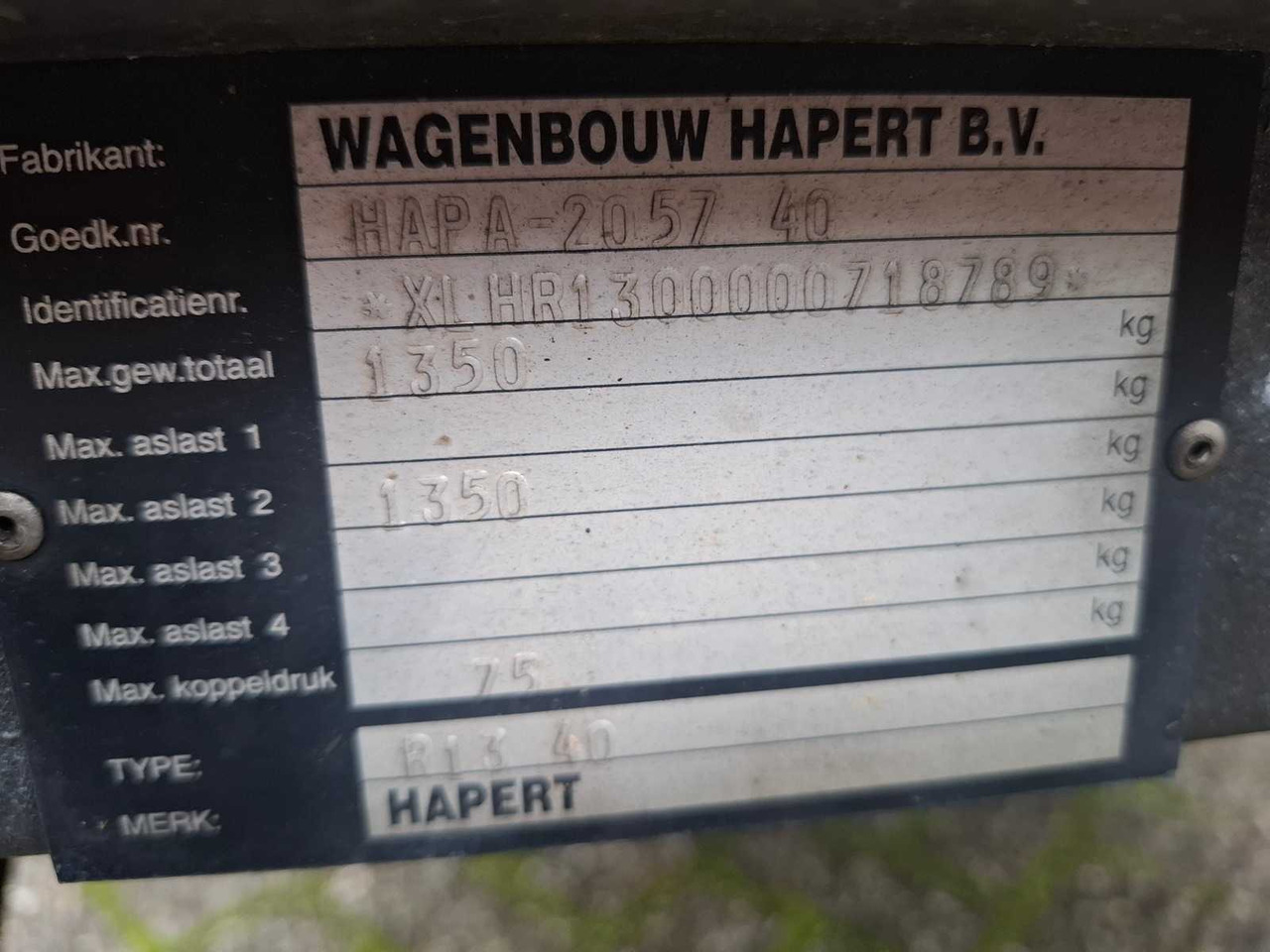 HAPERT - R - TRAILER - Trailer: picture 5 HAPERT - R - TRAILER - Trailer: picture 5