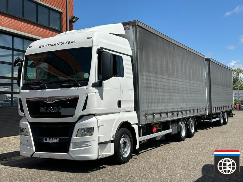 MAN TGX 26.480 RETARDER - NIGHT A/C - 130M3 COMBINATION - Curtain side truck: picture 2 MAN TGX 26.480 RETARDER - NIGHT A/C - 130M3 COMBINATION - Curtain side truck: picture 2