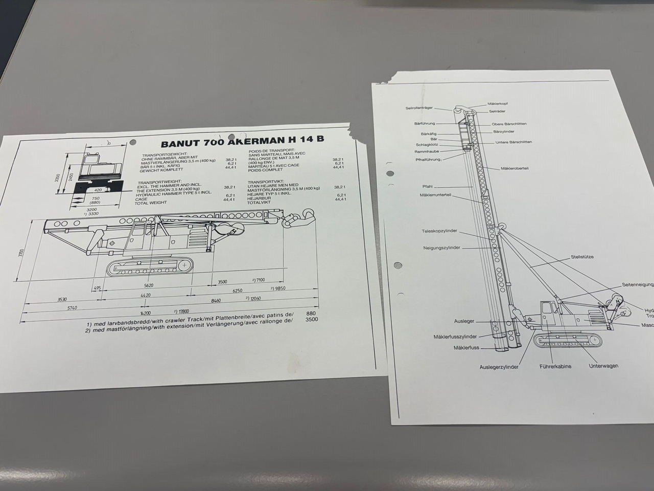 Akerman Banut H14B - Pile driver: picture 2 Akerman Banut H14B - Pile driver: picture 2