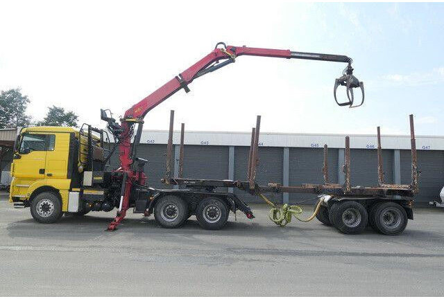 MAN 26.540 TGX 6x4, Kombizug, Huttner LNZK 20 - Logging truck: picture 3 MAN 26.540 TGX 6x4, Kombizug, Huttner LNZK 20 - Logging truck: picture 3
