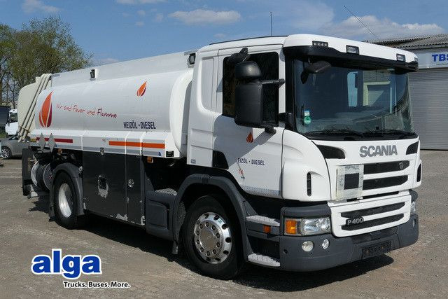 Scania P 400, 2 Kammern, 13m³, Oben- u. Untenbefüllung - Tanker truck: picture 1 Scania P 400, 2 Kammern, 13m³, Oben- u. Untenbefüllung - Tanker truck: picture 1