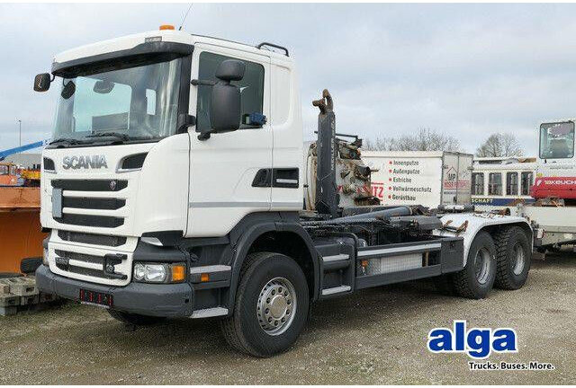 Scania R 580 6x4, V8-Motor, Meiller RS21, Retarder, AC - Hook lift truck: picture 1 Scania R 580 6x4, V8-Motor, Meiller RS21, Retarder, AC - Hook lift truck: picture 1