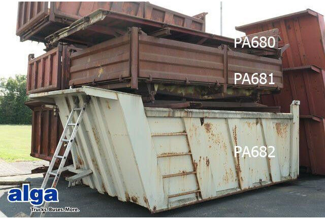 Stahl Hinterkippmulde ca. 17 cbm, Hilfsrahmen - Tipper: picture 1 Stahl Hinterkippmulde ca. 17 cbm, Hilfsrahmen - Tipper: picture 1