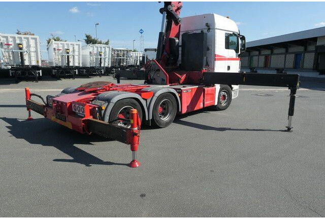 Tractor truck MAN 28.500 TGX 6X2-2 BLS, Kran HMF 5020-K6, Funk,23m: picture 7