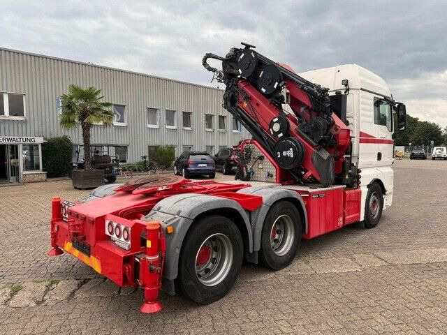 Tractor truck MAN 28.500 TGX 6X2-2 BLS, Kran HMF 5020-K6, Funk,23m: picture 6