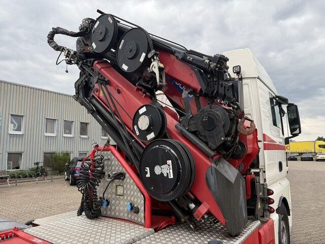 Tractor truck MAN 28.500 TGX 6X2-2 BLS, Kran HMF 5020-K6, Funk,23m: picture 8
