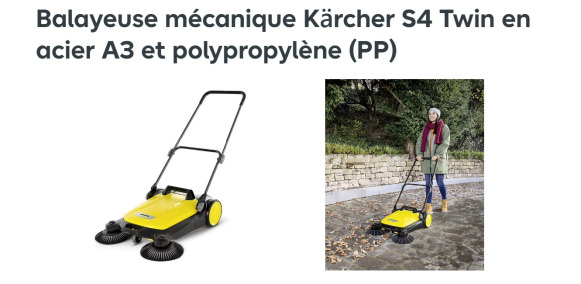 Balayeuse mécanique KARCHER S 4 Twin - Industrial sweeper: picture 2 Balayeuse mécanique KARCHER S 4 Twin - Industrial sweeper: picture 2