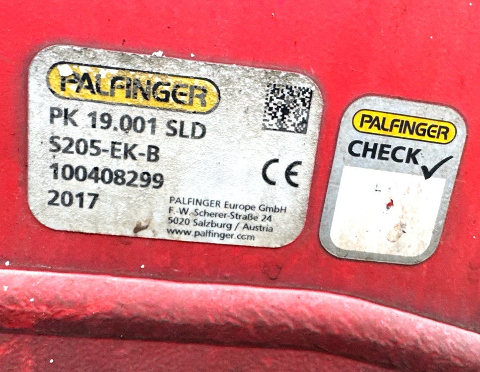 Truck mounted crane PALFINGER PK 19.001 SLD 5 D year 2017, crane with remote, extra functions: picture 10