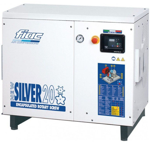 Fiac New Silver 20 Silent 15 kW 1900 L / min 10 Bar Elektrische Schroefcompressor - Air compressor: picture 1 Fiac New Silver 20 Silent 15 kW 1900 L / min 10 Bar Elektrische Schroefcompressor - Air compressor: picture 1