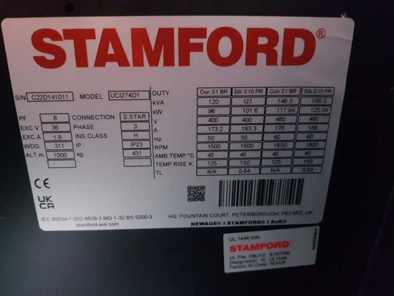 New Generator set Himoinsa Iveco Stamford 120 kVA Supersilent Rental generatorset New !: picture 15