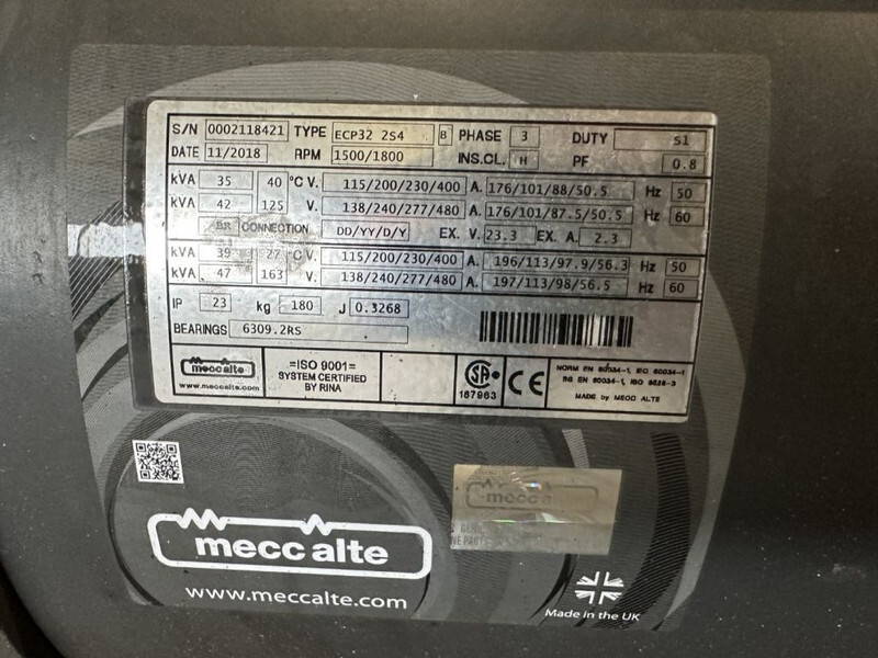 MECC ALTE SPA ECP32 2S4 Generatordeel 35 kVA Alternator as New ! 2018 overstock ! - Generator set: picture 3 MECC ALTE SPA ECP32 2S4 Generatordeel 35 kVA Alternator as New ! 2018 overstock ! - Generator set: picture 3