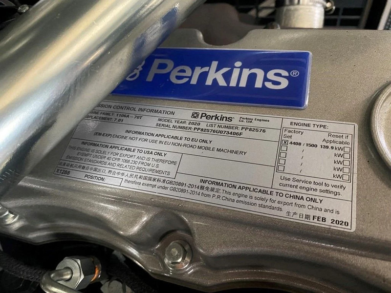 Perkins 1106A-70TG1 Stamford 150 kVA Silent generatorset New ! - Generator set: picture 4 Perkins 1106A-70TG1 Stamford 150 kVA Silent generatorset New ! - Generator set: picture 4