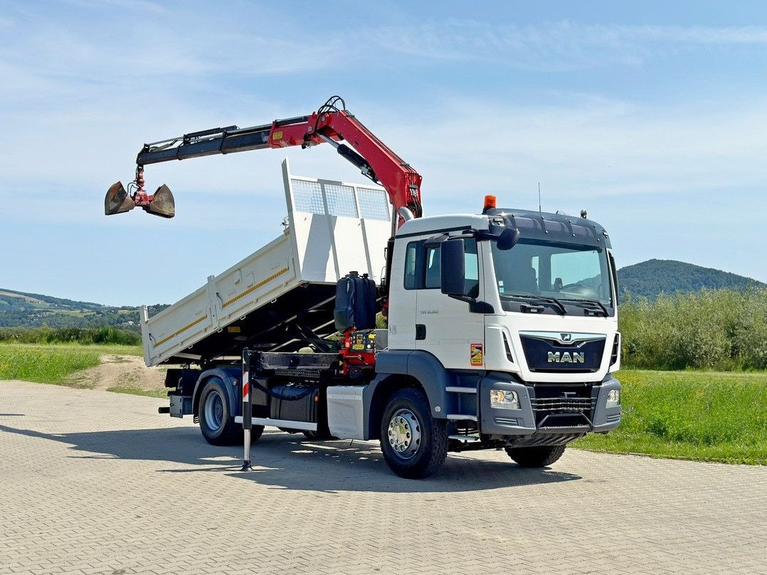 MAN TGS 18.360 * FASSI F135A.0.23 + FUNK * TOP - Tipper, Crane truck: picture 2 MAN TGS 18.360 * FASSI F135A.0.23 + FUNK * TOP - Tipper, Crane truck: picture 2