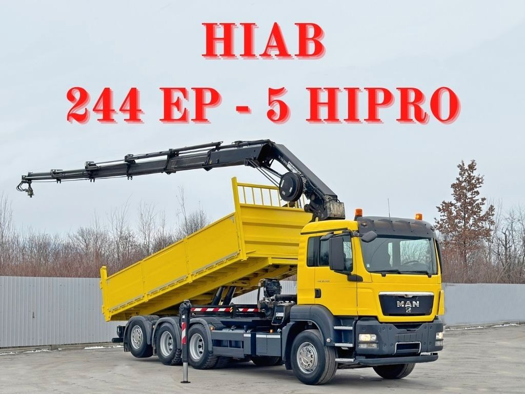 MAN TGS 35.400 * HIAB 244 EP - 5 HIPRO + FUNK * 8x4 - Tipper, Crane truck: picture 1 MAN TGS 35.400 * HIAB 244 EP - 5 HIPRO + FUNK * 8x4 - Tipper, Crane truck: picture 1