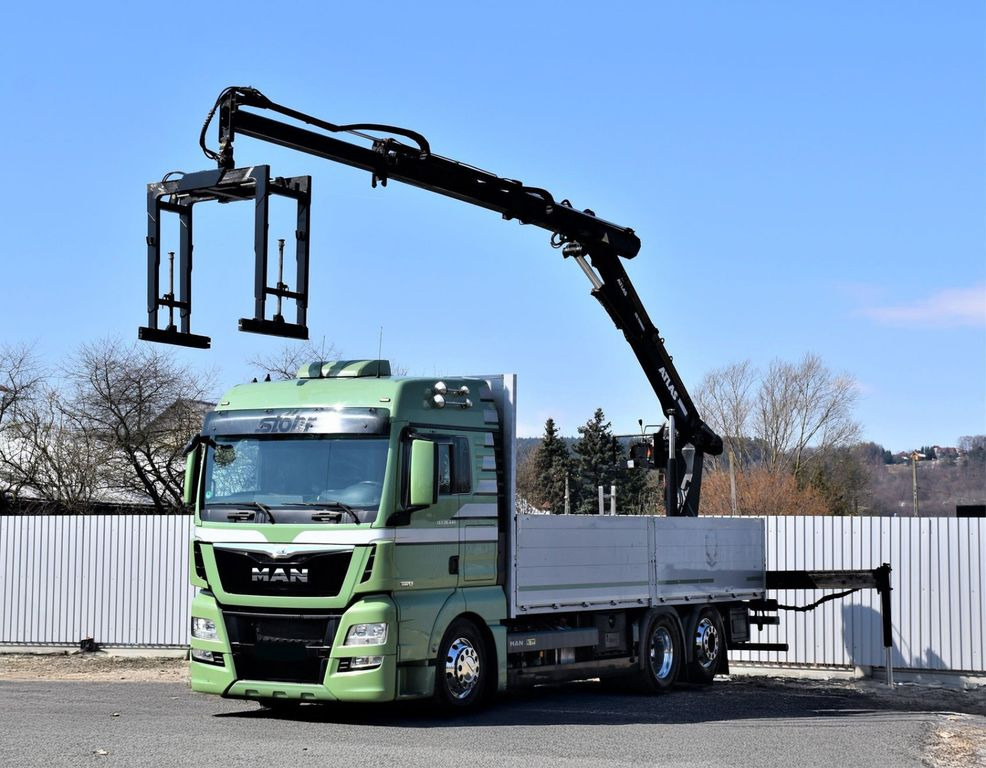 MAN TGX 26.440 Pritsche 6,60 m* ATLAS 125.2V-A12VB - Crane truck: picture 2 MAN TGX 26.440 Pritsche 6,60 m* ATLAS 125.2V-A12VB - Crane truck: picture 2