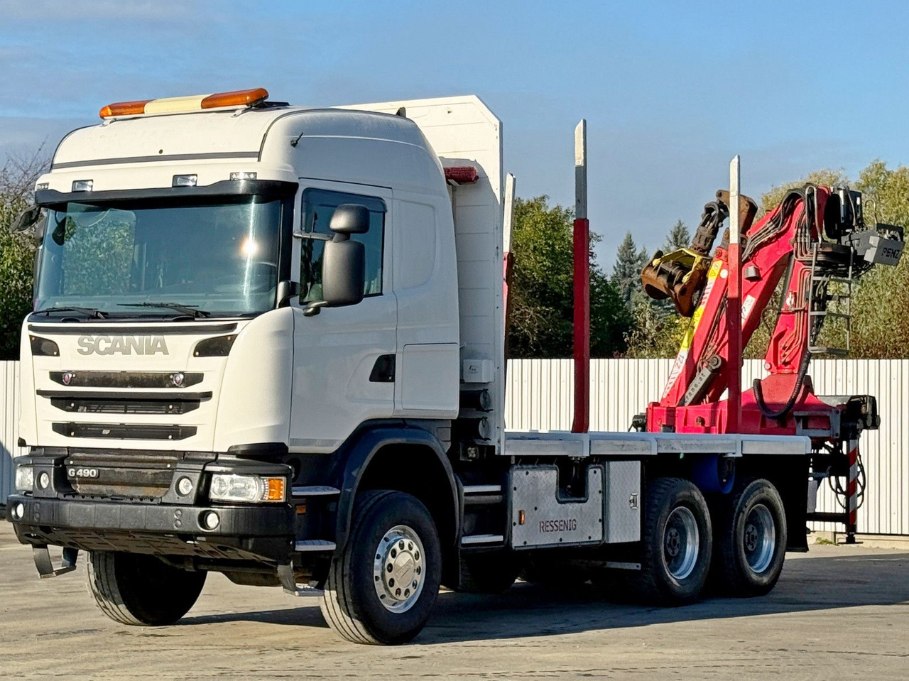 Scania G490* HOLZTRANSPORTER * PENZ 12Z8.70* 6x6 - Logging truck, Crane truck: picture 4 Scania G490* HOLZTRANSPORTER * PENZ 12Z8.70* 6x6 - Logging truck, Crane truck: picture 4