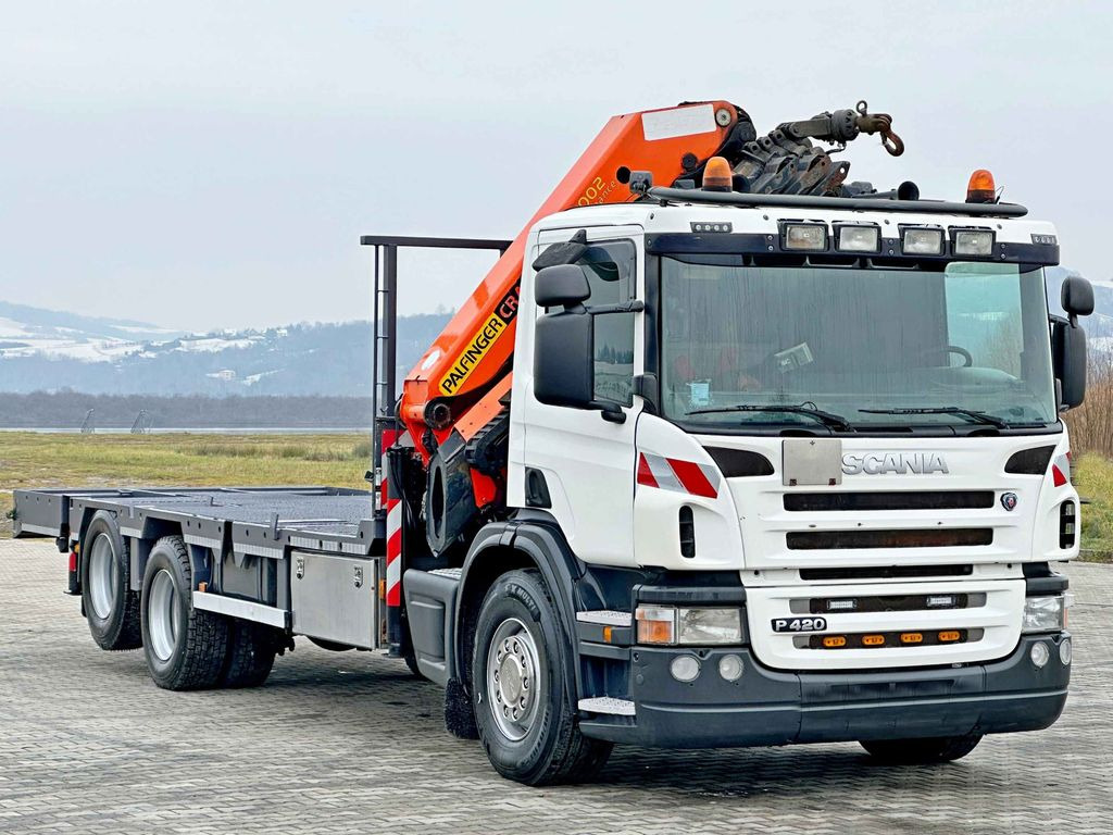 Scania P 420* PLATFORM 6,80m * PK 29002+FUNK * TOP - Crane truck, Dropside/ Flatbed truck: picture 4 Scania P 420* PLATFORM 6,80m * PK 29002+FUNK * TOP - Crane truck, Dropside/ Flatbed truck: picture 4
