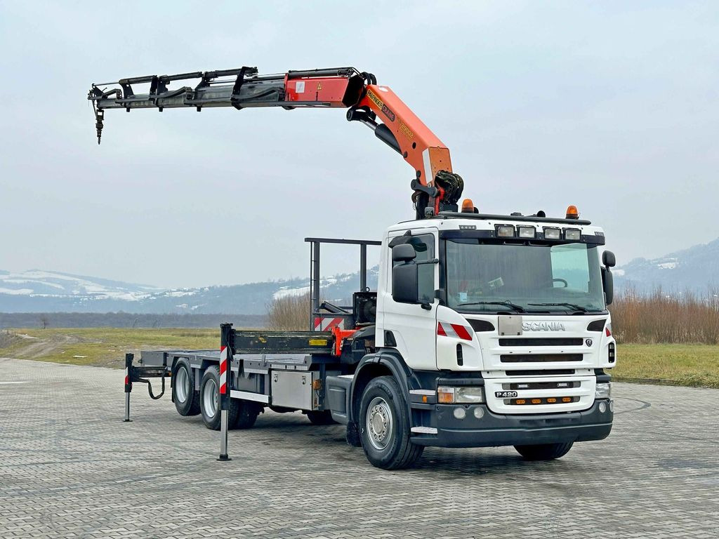 Scania P 420* PLATFORM 6,80m * PK 29002+FUNK * TOP - Crane truck, Dropside/ Flatbed truck: picture 2 Scania P 420* PLATFORM 6,80m * PK 29002+FUNK * TOP - Crane truck, Dropside/ Flatbed truck: picture 2