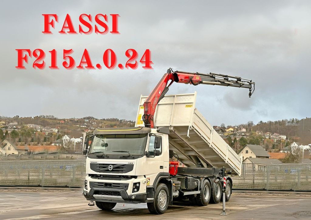 Volvo FMX 450 Kipper 6,50m*FASSI F215A.0.24 + FUNK*8x4 - Crane truck, Tipper: picture 1 Volvo FMX 450 Kipper 6,50m*FASSI F215A.0.24 + FUNK*8x4 - Crane truck, Tipper: picture 1
