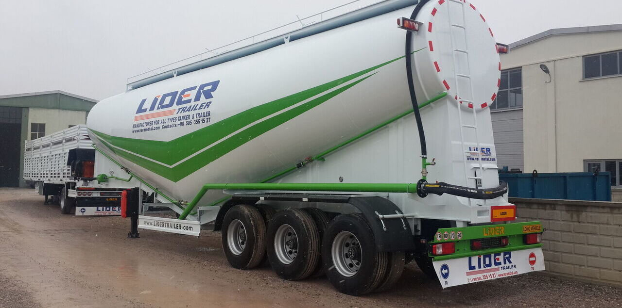 New Tanker semi-trailer for transportation of cement LIDER 2024 NEW 80 TONS CAPACITY FROM MANUFACTURER READY IN STOCK: picture 13