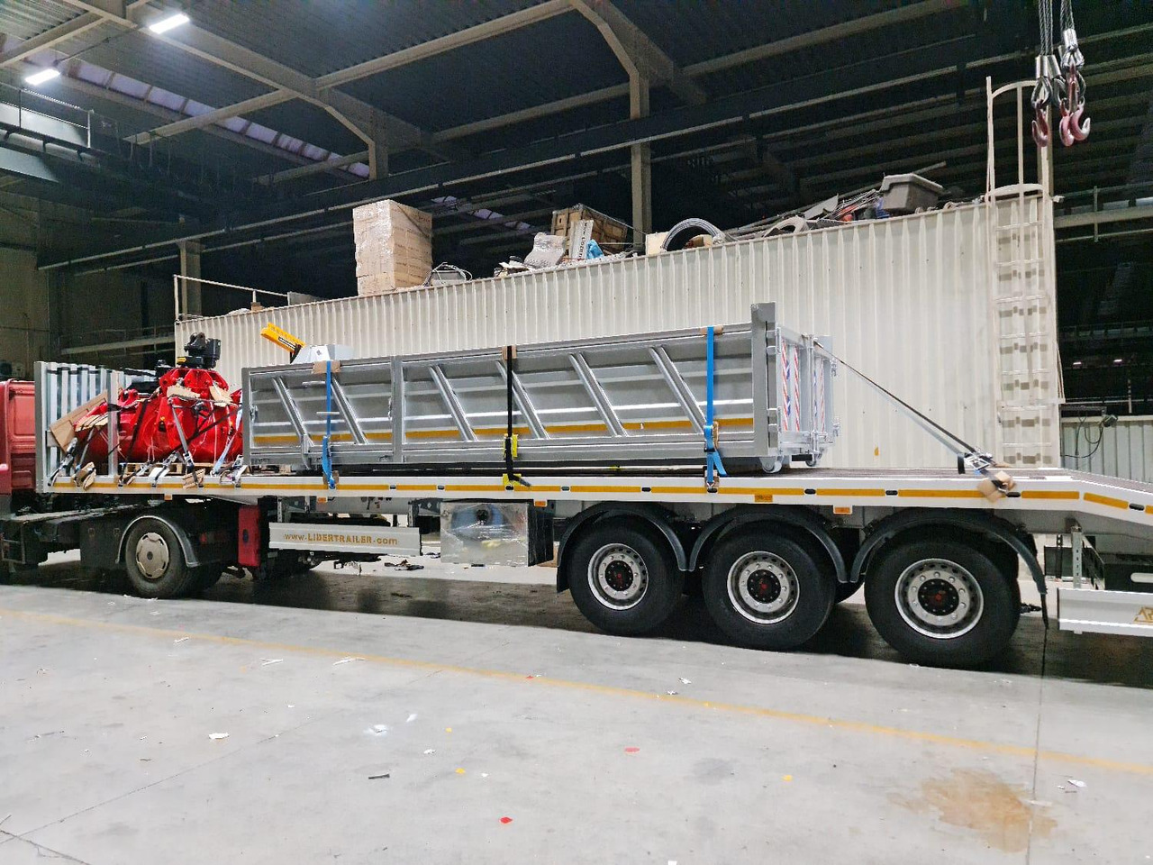 New Container transporter/ Swap body semi-trailer LIDER LIDER NEW 2025 Year DUMPER SEMI TRAILER  READY IN STOCKS: picture 5