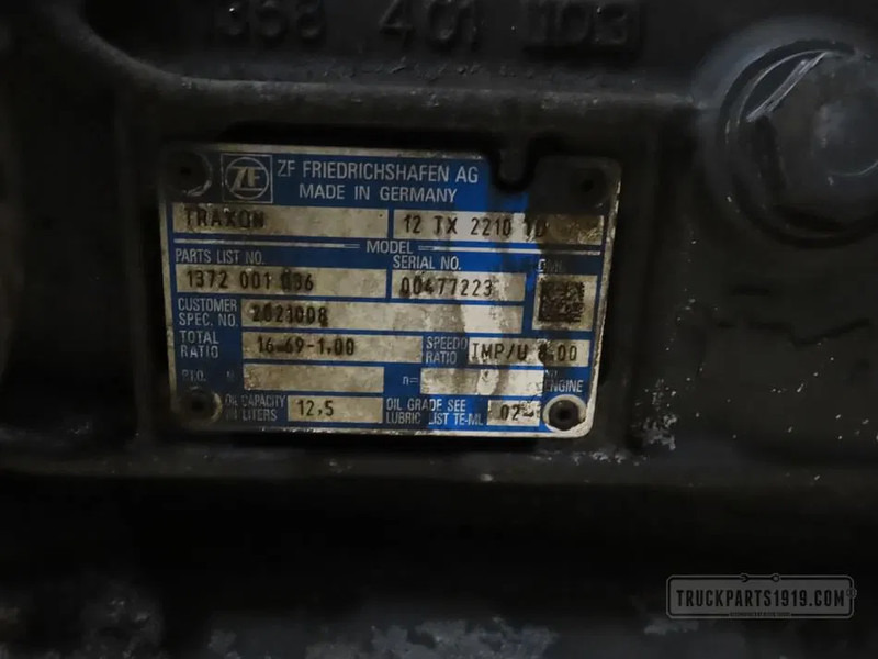 DAF 2189380 Versnellingsbak TraXon - Gearbox for Truck: picture 3 DAF 2189380 Versnellingsbak TraXon - Gearbox for Truck: picture 3