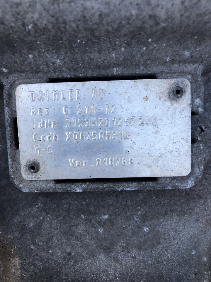 Gearbox for Truck MERCEDES ACTROS GEARBOX G100-12- G240-16-G211-16-G211-12: picture 16 Gearbox for Truck MERCEDES ACTROS GEARBOX G100-12- G240-16-G211-16-G211-12: picture 16