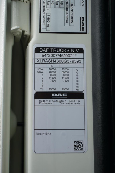 Refrigerator truck DAF XF 480 / E 6 / ACC / CHŁODNIA + WINDA / 18 PALET / ŁAD. 12 540KG: picture 11