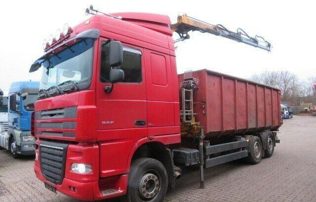 DAF XF105.410 6x2 Container + Crane - Skip loader truck: picture 4 DAF XF105.410 6x2 Container + Crane - Skip loader truck: picture 4