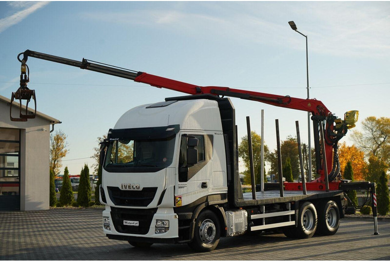 Iveco STRALIS 560 / 6X4 / DO DREWNA / DO DRZEWA / DO LASU / HDS PALFIN - Logging truck, Crane truck: picture 2 Iveco STRALIS 560 / 6X4 / DO DREWNA / DO DRZEWA / DO LASU / HDS PALFIN - Logging truck, Crane truck: picture 2