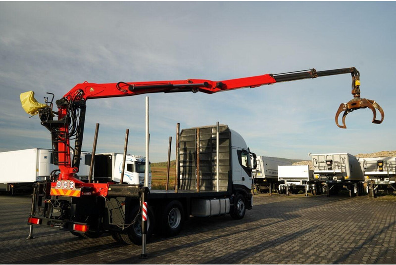 Iveco STRALIS 560 / 6X4 / DO DREWNA / DO DRZEWA / DO LASU / HDS PALFIN - Logging truck, Crane truck: picture 5 Iveco STRALIS 560 / 6X4 / DO DREWNA / DO DRZEWA / DO LASU / HDS PALFIN - Logging truck, Crane truck: picture 5