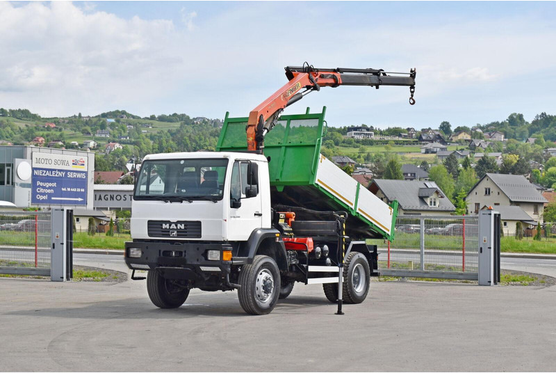 MAN LE 18.280 Kipper 3,70 m + PK 9501 /4x4 - Tipper, Crane truck: picture 2 MAN LE 18.280 Kipper 3,70 m + PK 9501 /4x4 - Tipper, Crane truck: picture 2