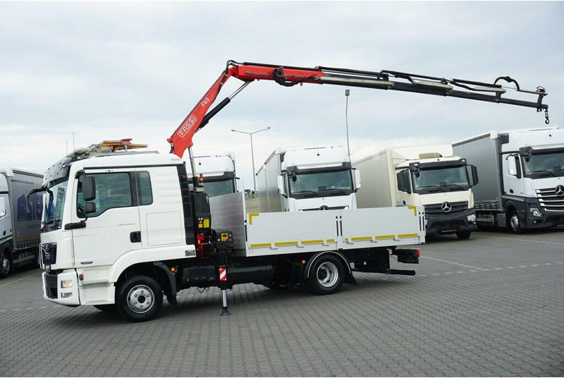 MAN TGL / 12.250 / SKRZYNIOWY + HDS / FASSI F 65 / PILOT - Dropside/ Flatbed truck, Crane truck: picture 4 MAN TGL / 12.250 / SKRZYNIOWY + HDS / FASSI F 65 / PILOT - Dropside/ Flatbed truck, Crane truck: picture 4