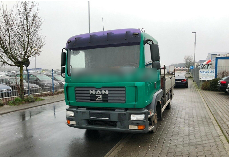 MAN TGL 8.180 Flatbed + Crane Hiab 055 - Dropside/ Flatbed truck, Crane truck: picture 1 MAN TGL 8.180 Flatbed + Crane Hiab 055 - Dropside/ Flatbed truck, Crane truck: picture 1