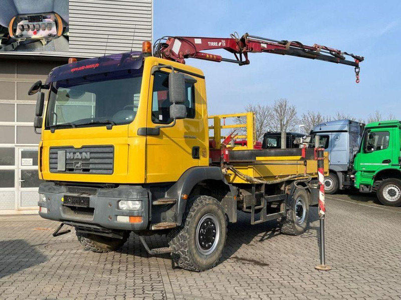 MAN TGM 18.280 4x4 Crane Tirre Euro 131 - Dropside/ Flatbed truck, Crane truck: picture 1 MAN TGM 18.280 4x4 Crane Tirre Euro 131 - Dropside/ Flatbed truck, Crane truck: picture 1